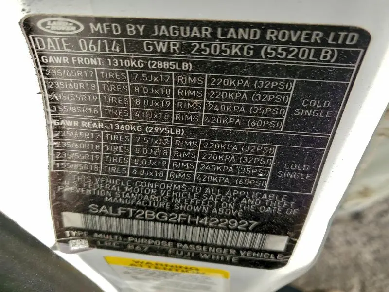 2015 LAND ROVER LR2 HSE LUXURY  