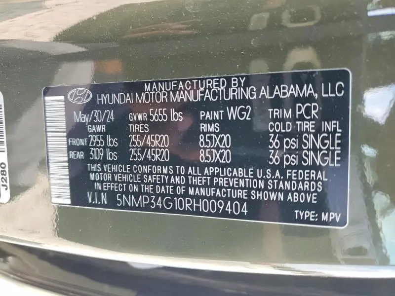 2024 HYUNDAI SANTA FE LIMITED  