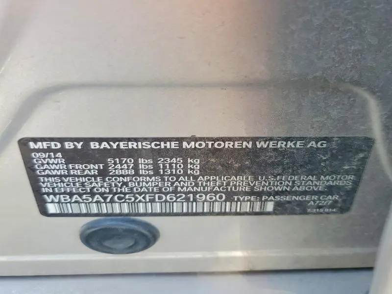2015 BMW 528 XI  