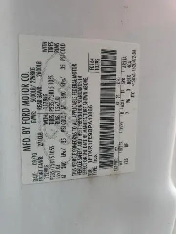 2011 FORD RANGER SUPER CAB  