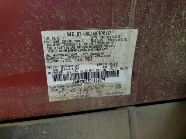 2013 FORD TAURUS SEL  