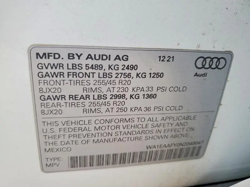 2022 AUDI Q5 PREMIUM PLUS 45  