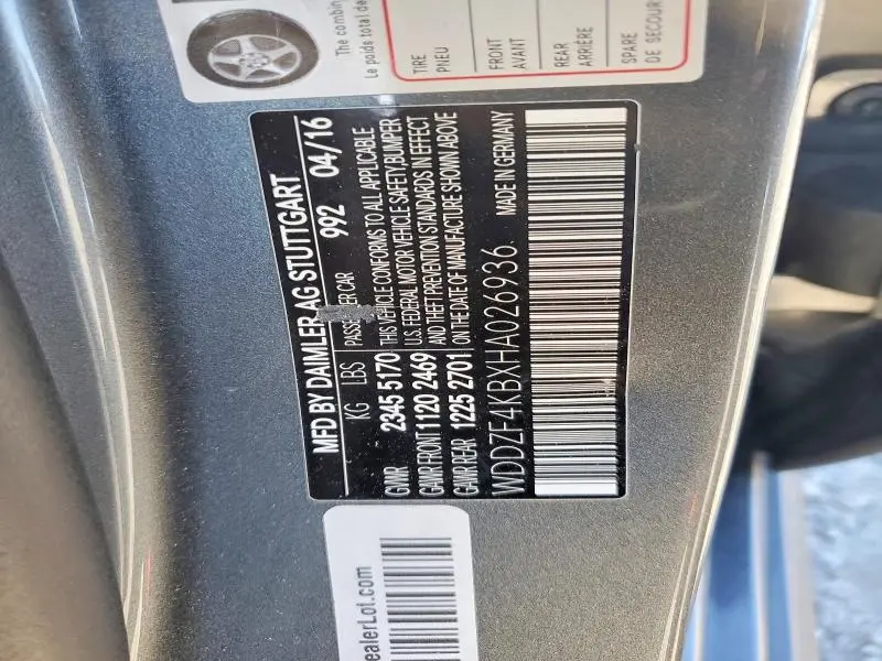 2017 MERCEDES-BENZ E 300 4MATIC  