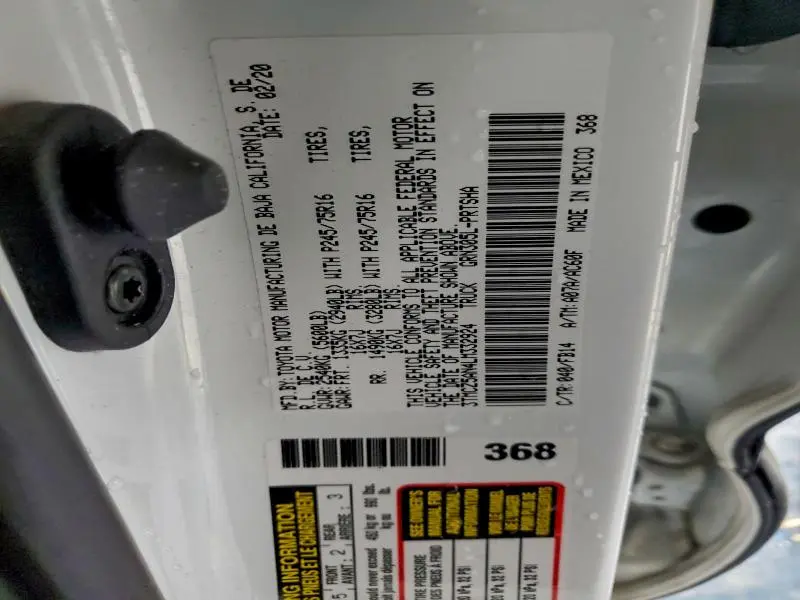 2020 TOYOTA TACOMA DOUBLE CAB  