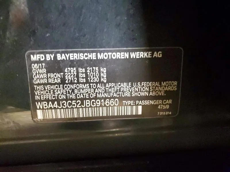 2018 BMW 430XI GRAN COUPE  