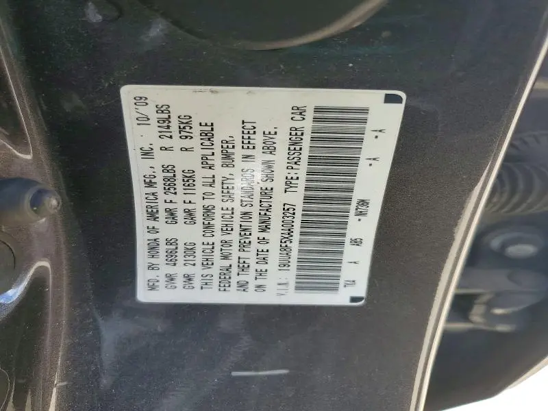 2010 ACURA TL   