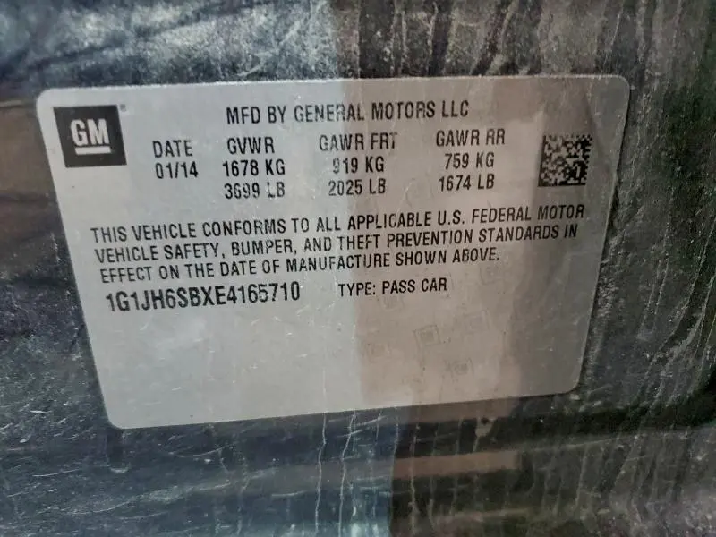 2014 CHEVROLET SONIC RS  