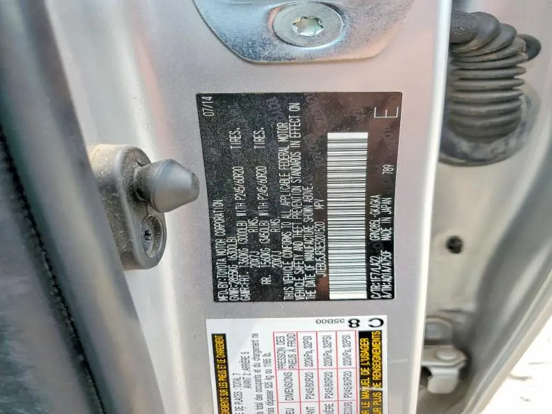 2014 TOYOTA 4RUNNER LIMITED  