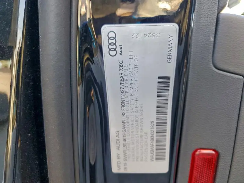 2019 AUDI A4 PREMIUM  