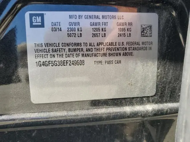 2014 BUICK LACROSSE TOURING  