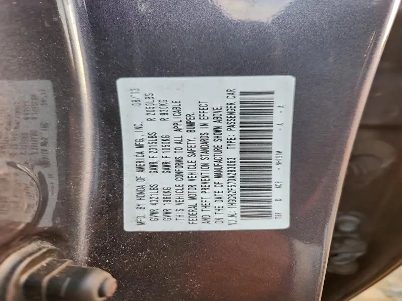 2013 HONDA ACCORD SPORT  