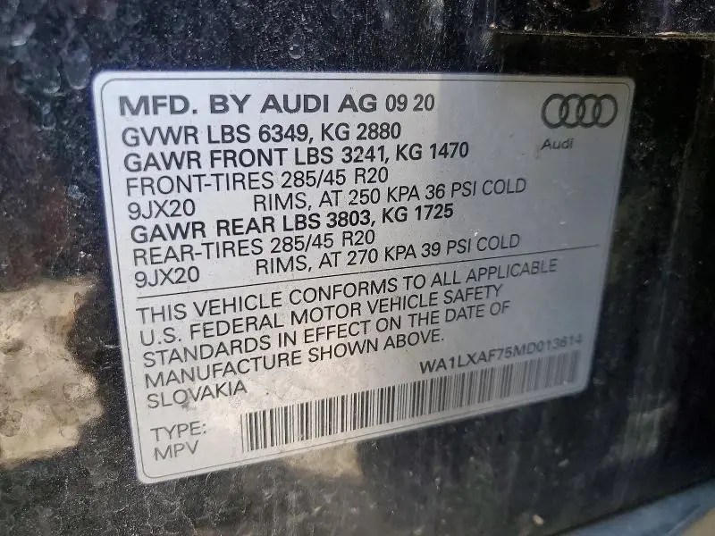 2021 AUDI Q7 PREMIUM PLUS  