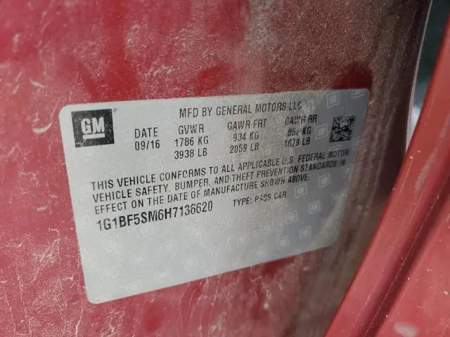 2017 CHEVROLET CRUZE PREMIER  