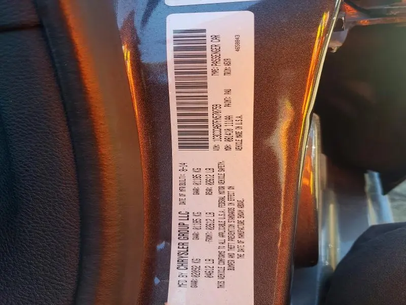 2015 CHRYSLER 200 LIMITED  