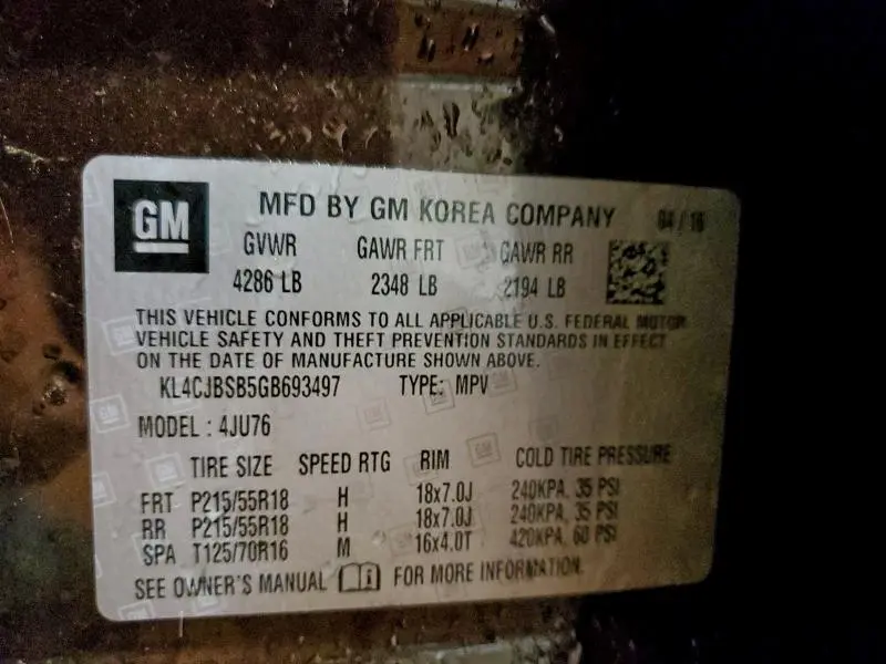 2016 BUICK ENCORE CONVENIENCE  