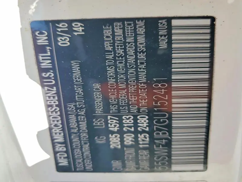 2016 MERCEDES-BENZ C 300  