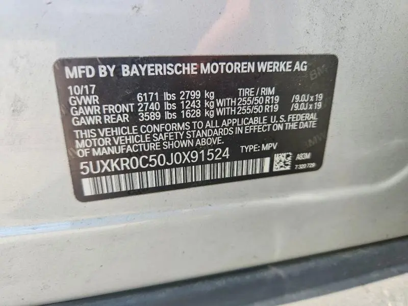 2018 BMW X5 XDRIVE35I  