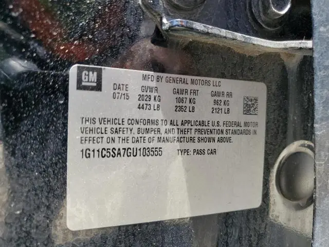 2016 CHEVROLET MALIBU LIMITED LT  