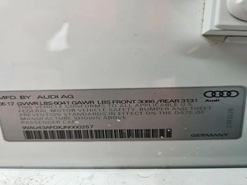 2018 AUDI A8 L QUATTRO  