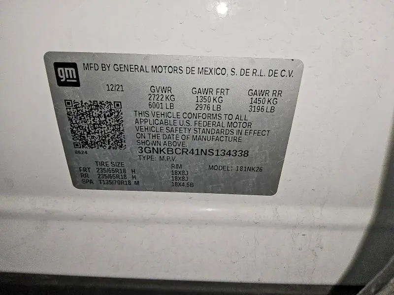 2022 CHEVROLET BLAZER 2LT  
