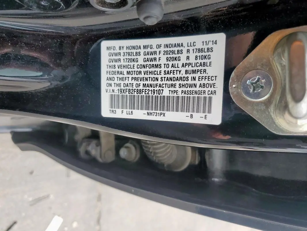 2015 HONDA CIVIC EX  