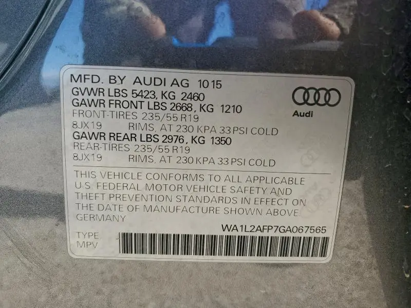 2016 AUDI Q5 PREMIUM PLUS  