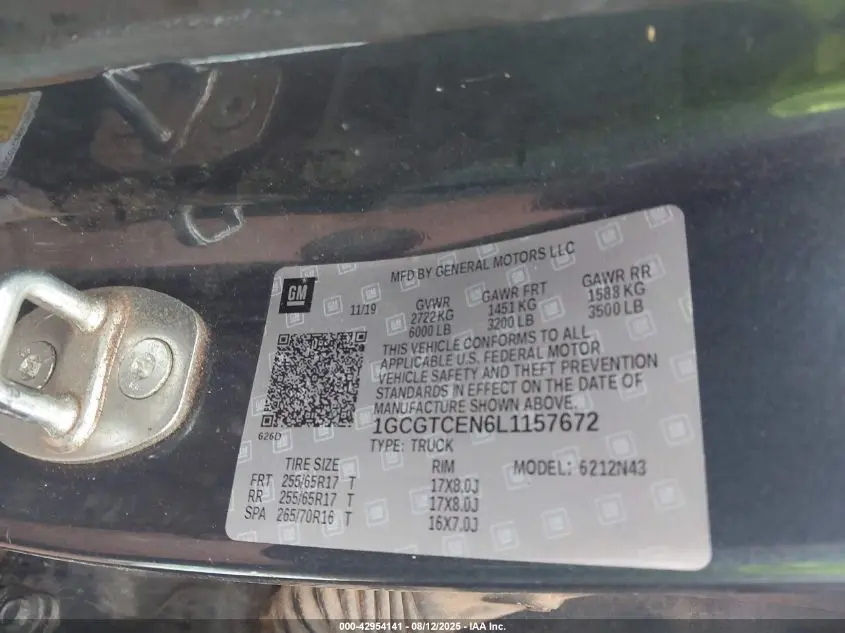 2020 CHEVROLET COLORADO  