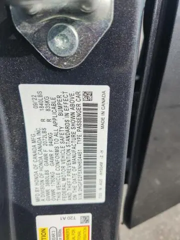 2022 HONDA CIVIC SPORT  