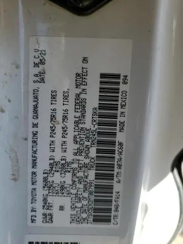 2021 TOYOTA TACOMA ACCESS CAB  