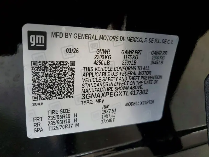 2026 CHEVROLET EQUINOX LT  