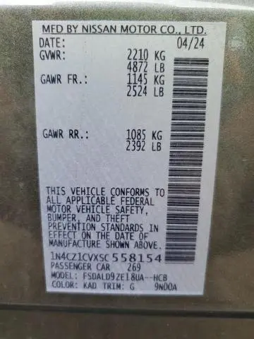 2025 NISSAN LEAF SV PLUS  