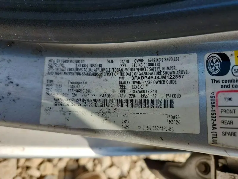 2018 FORD FIESTA SE  