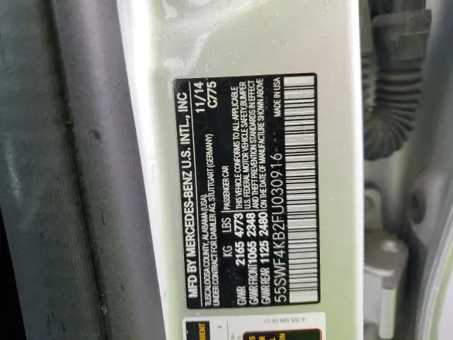 2015 MERCEDES-BENZ C 300 4MATIC  