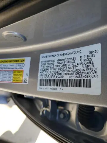 2020 HONDA ACCORD SPORT