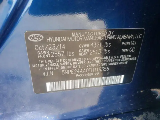 2015 HYUN SONATA ECO   