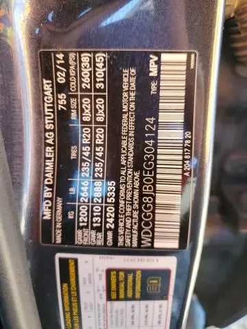 2014 MERCEDES-BENZ GLK 350 4MATIC  