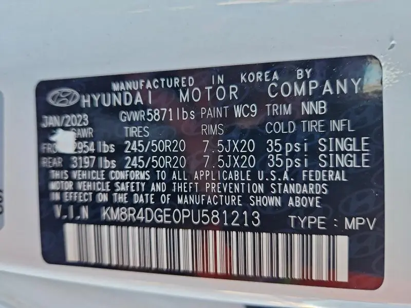 2023 HYUNDAI PALISADE SEL PREMIUM  