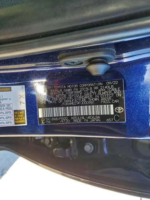 2023 TOYOTA COROLLA LE  