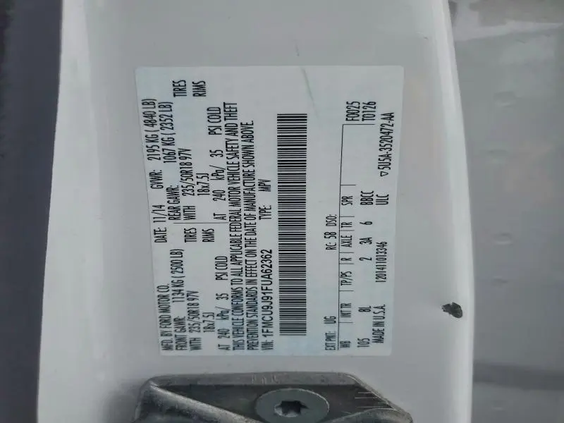 2015 FORD ESCAPE TITANIUM  