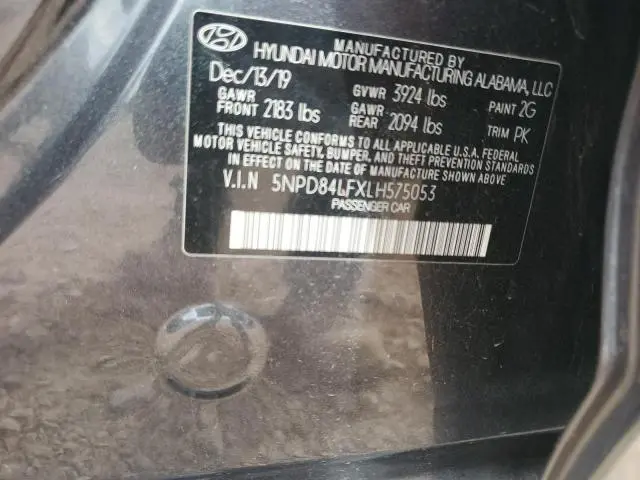 2020 HYUNDAI ELANTRA SEL  