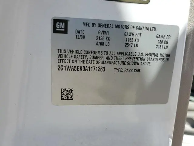 2010 CHEVROLET IMPALA LS