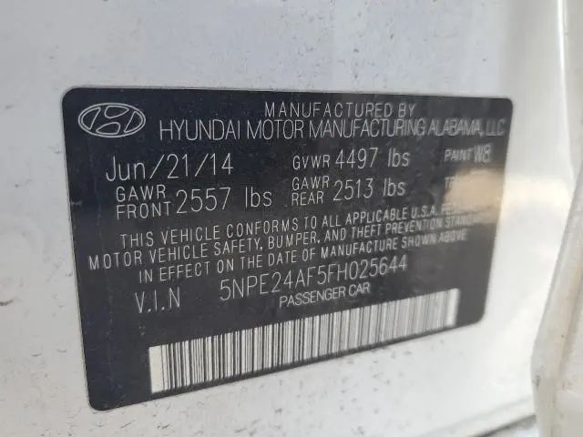 2015 HYUNDAI SONATA SE  