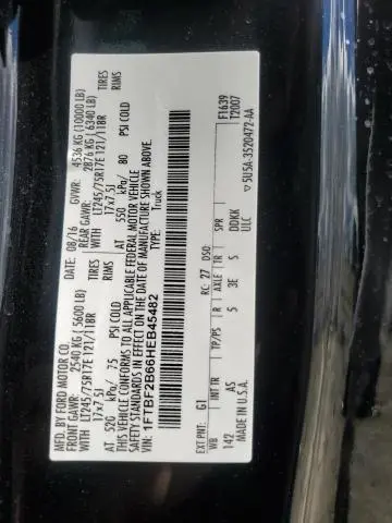 2017 FORD F250 SUPER DUTY  