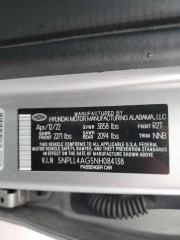 2022 HYUNDAI ELANTRA SE