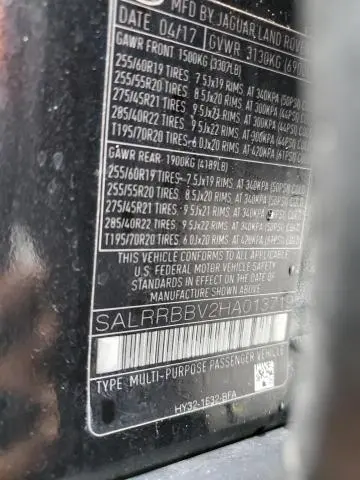 2017 LAND ROVER DISCOVERY HSE  