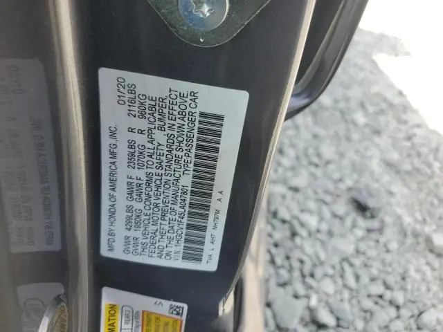 2020 HONDA ACCORD EX  