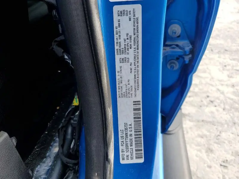 2022 RAM 1500 BIG HORN/LONE STAR  