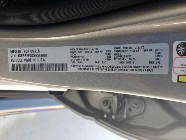 2025 RAM 1500 BIG HORN/LONE STAR  