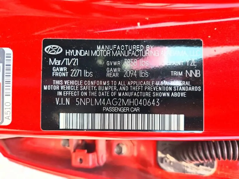 2021 HYUNDAI ELANTRA SEL  