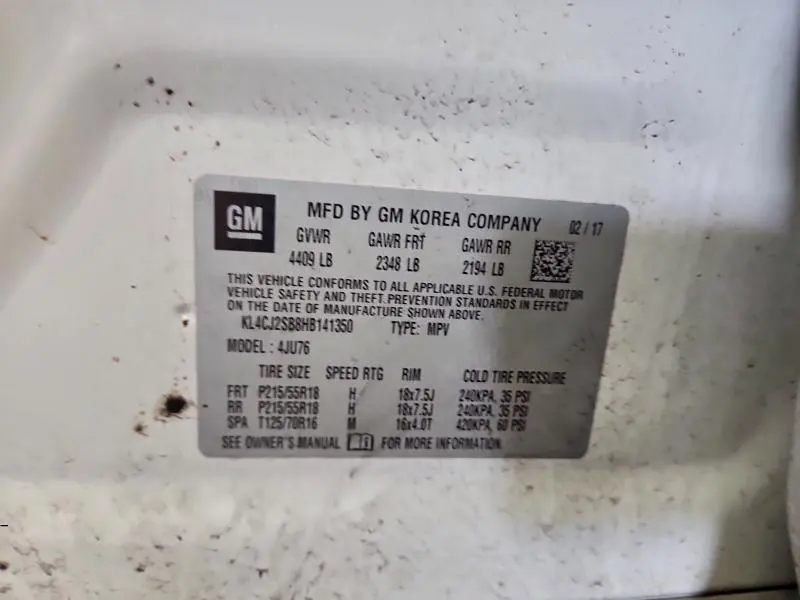 2017 BUICK ENCORE SPORT TOURING  